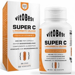 Super C Ascorbato Cálcico 60 Vcaps - VitOBest