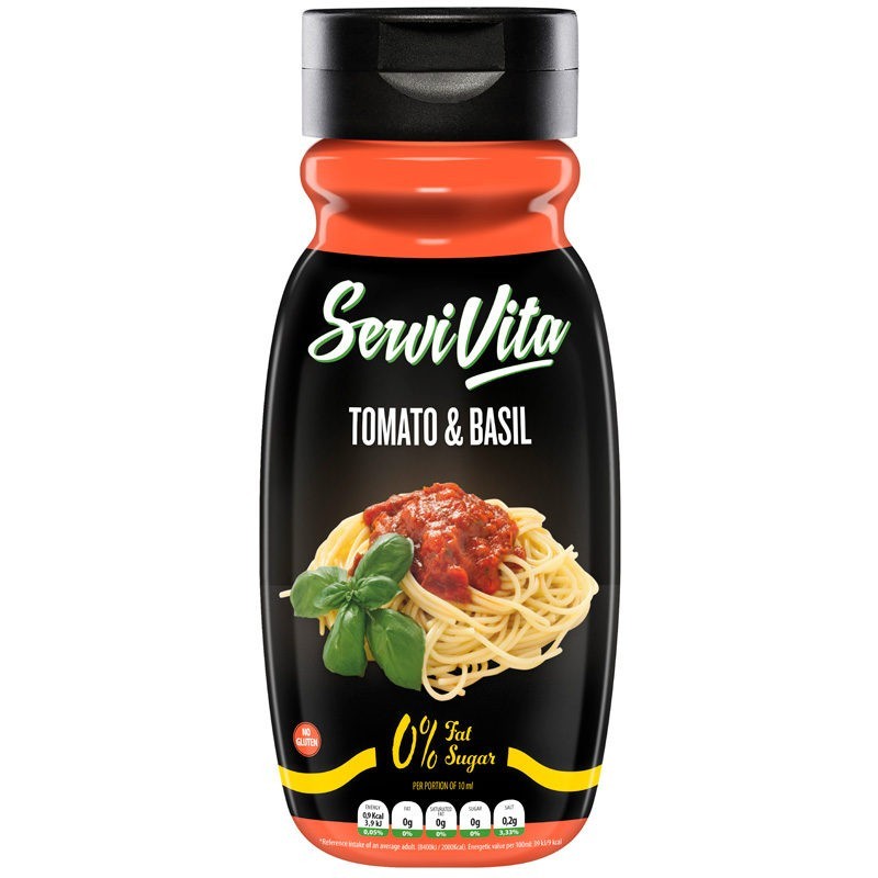 Salsa Zero Tomate & Albahaca 320 ml - Servivita Amix