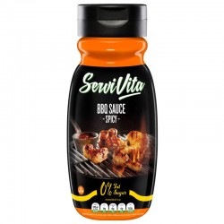 Salsa Zero Barbacoa Picante 320 ml - Servivita Amix