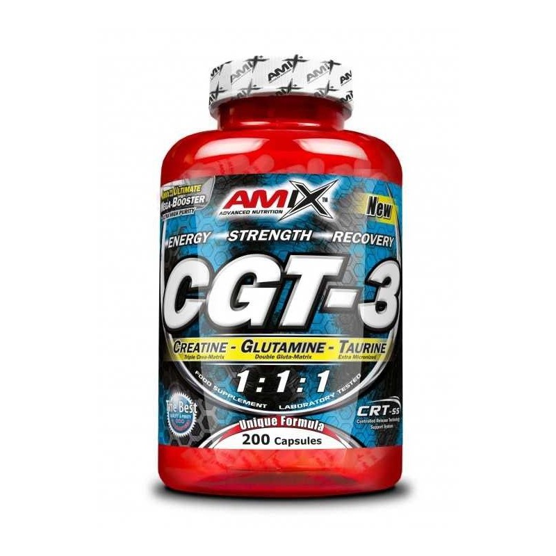 CGT-3 200 Capsulas - Amix - Combinación Creatina Glutamina Taurina