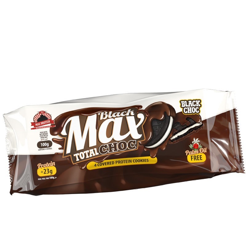 BlackMax TotalChoc 1 paq x 4 galletas- Max Protein Chocolate