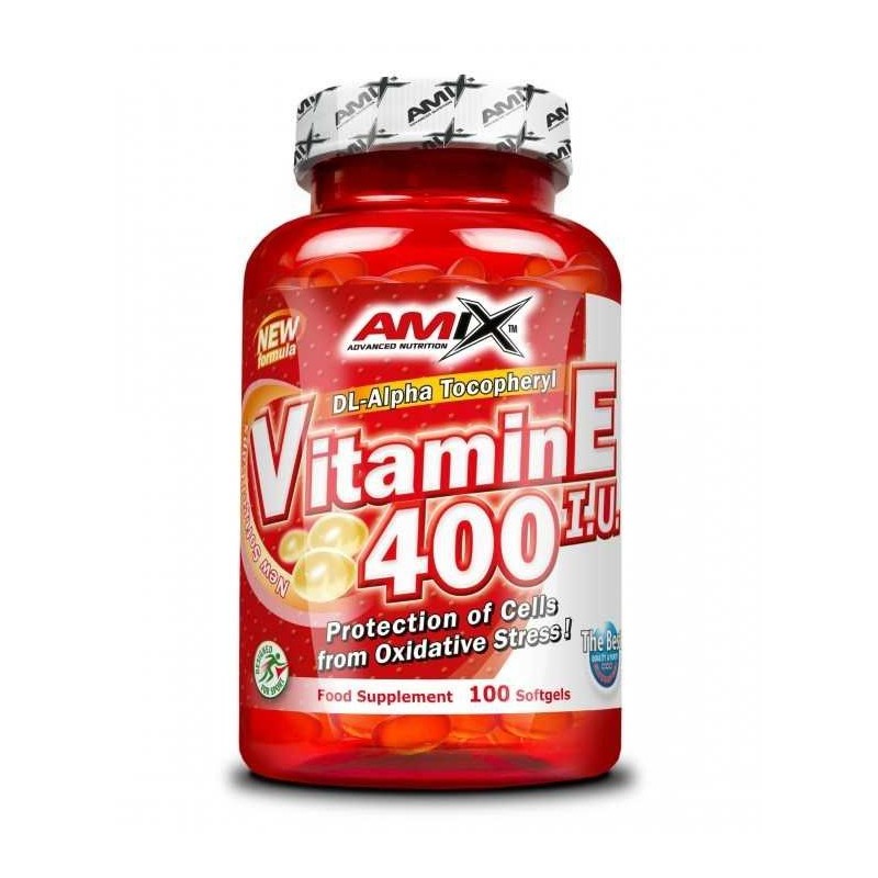 Vitamina E400 IU 100 Capsulas - Amix Vitaminas