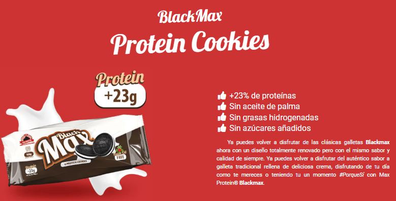 BlackMax 12 bolsas x 100 gr - Max Protein
