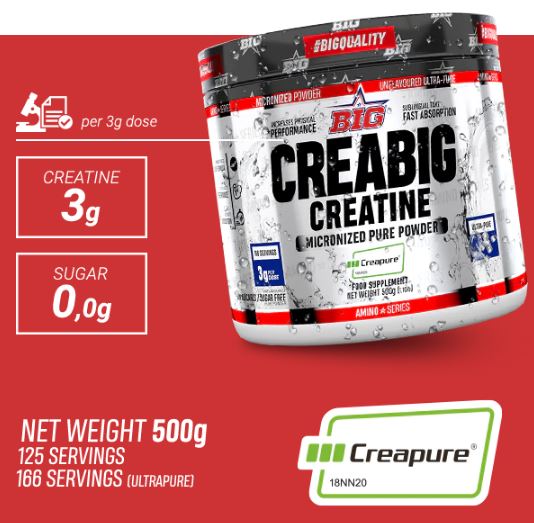 CREABIG® - Creapure Monohidrato Creatina 500g - BIG
