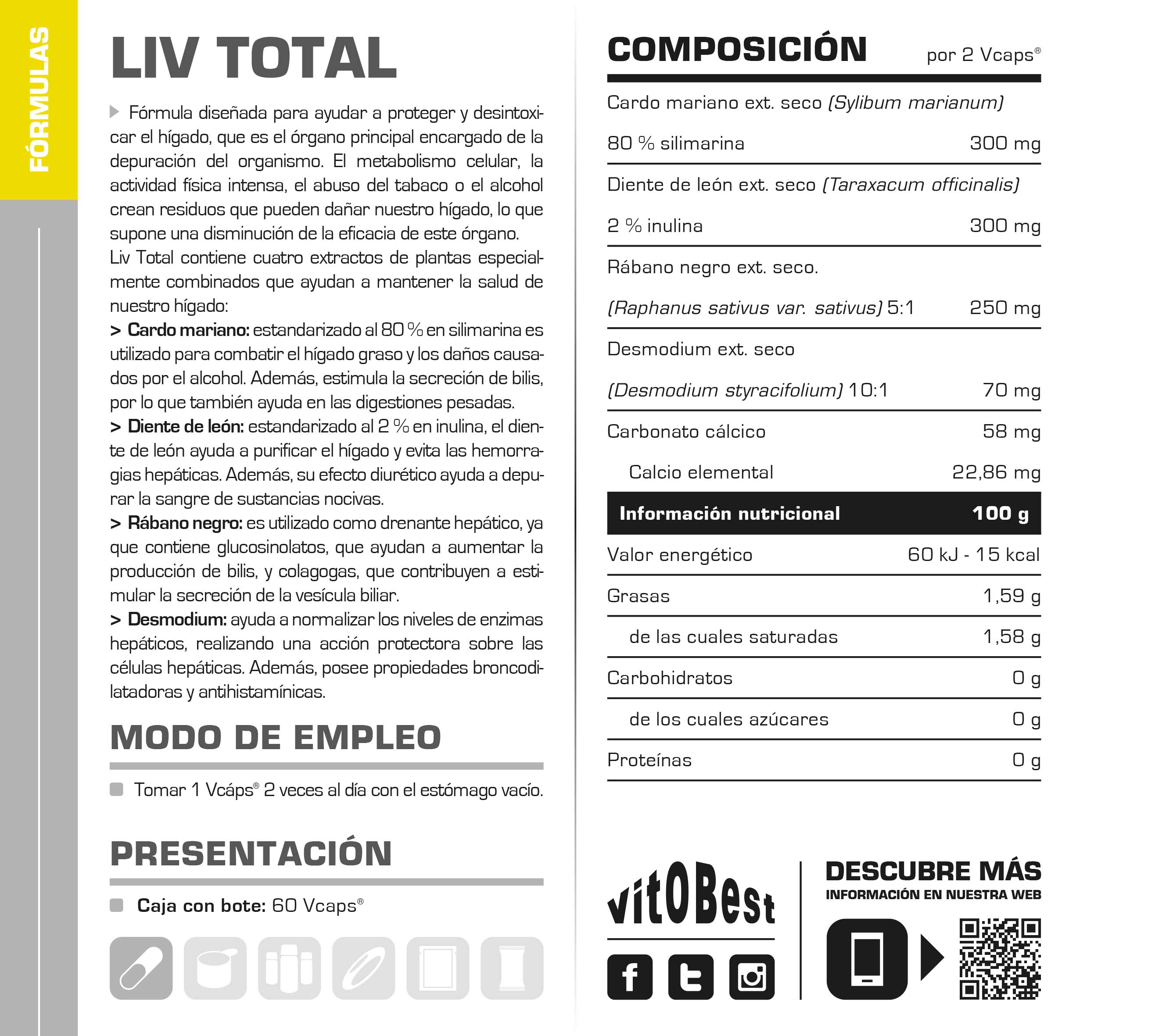 descripción y composición de LIV Totaql