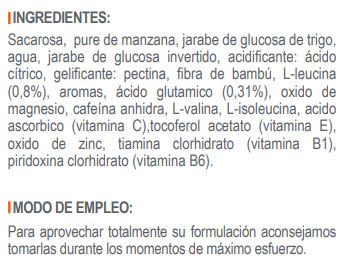 Ingredientes ND3 Solid Cafeína Infisport